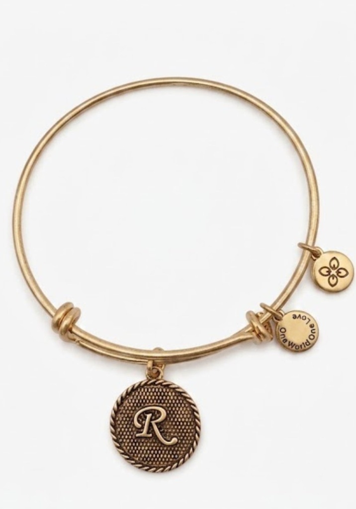 Urban Leaves German Design One World One Love Bangle Vintage Gold Unisex