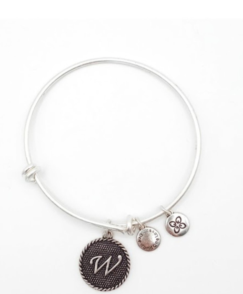 Urban Leaves German Design One World One Love Bangle Vintage Silver Women