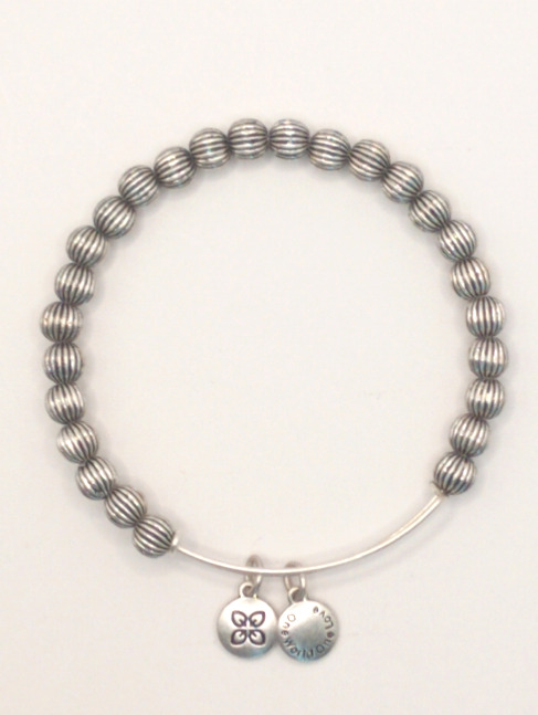 Urban Leaves German Design One World One Love Bohemian Bangle Silver Women