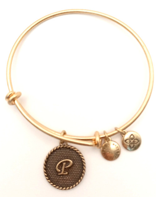 Urban Leaves ULIN016VG Bracelets Bangle Letter P Vintage Gold Women