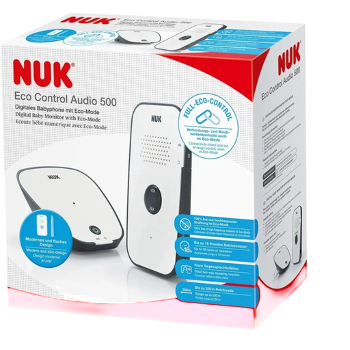 NUK Eco Control Audio 500 Baby Monitors 250 m 18 h